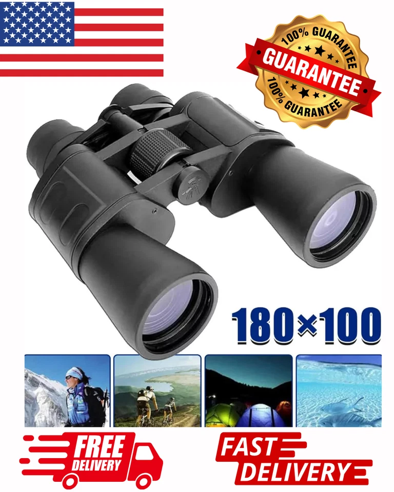 10-180 X 100双筒望远镜高放大高清远距离变焦时代望远镜 — 第 1/4 张图片