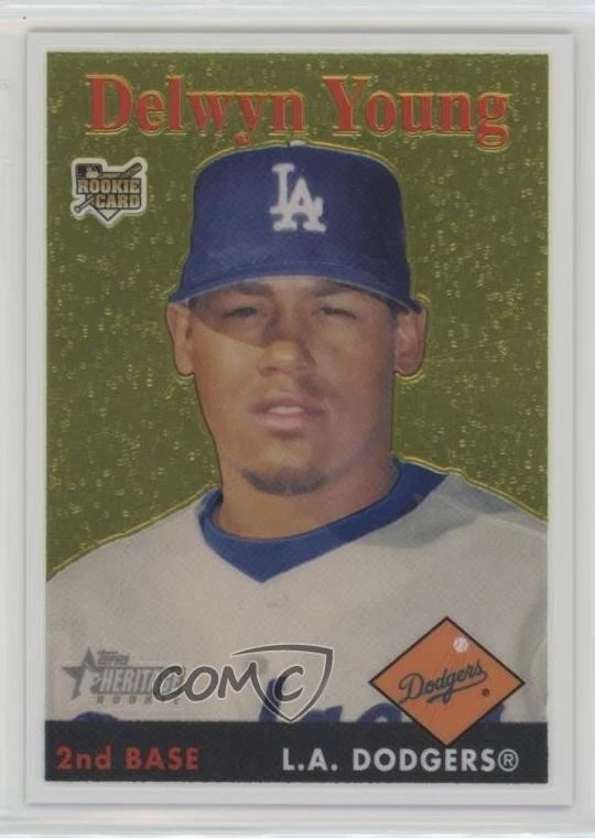 2007 Topps Heritage Chrome /1958 Delwyn Young #THC17 - Image 1 of 2