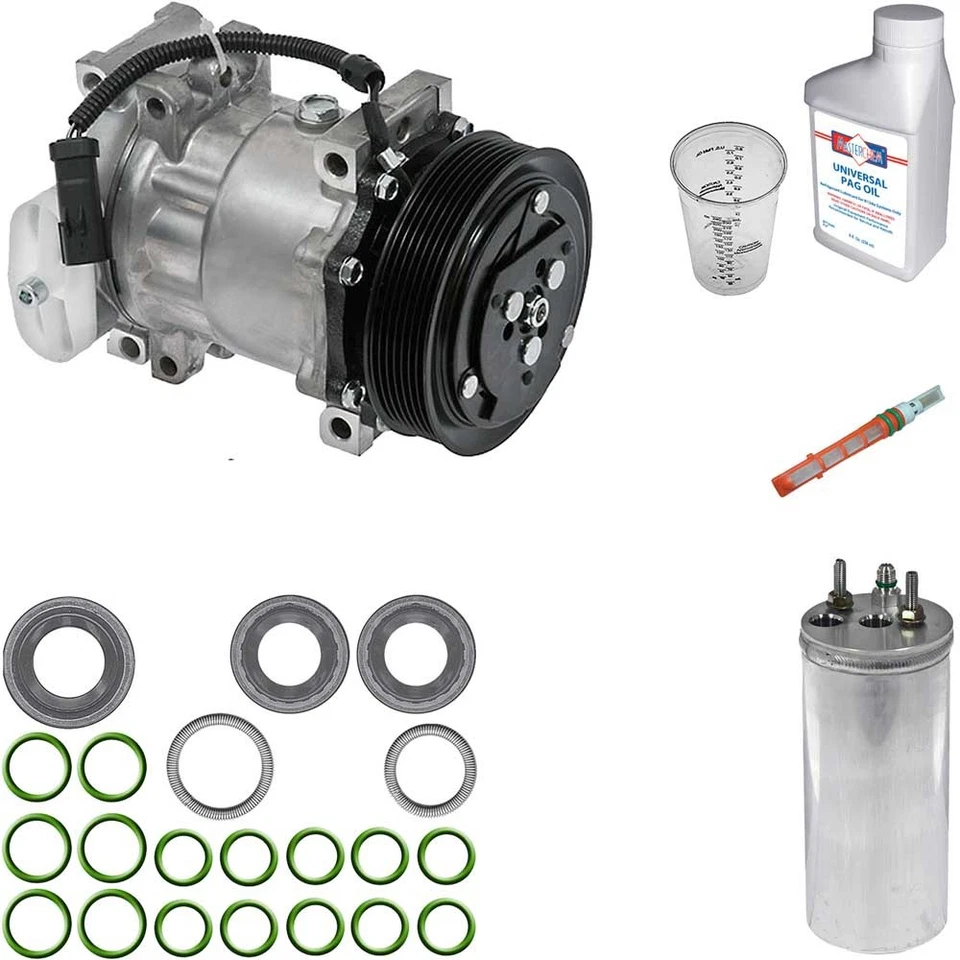 For Dodge Dakota 2002 2003 Omega AC Compressor w/ A/C Repair Kit TCP - Изображение 1 из 1