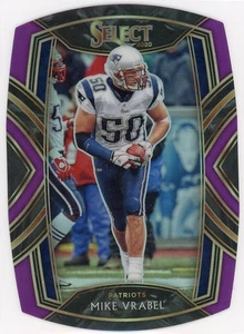 2020 Panini Select - Club Level Mike Vrabel #235 Purple Prizm Die-Cut - Picture 1 of 2