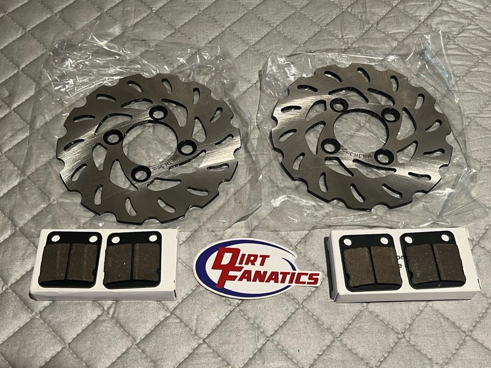 Dirt Fanatics 前刹车转子和垫套装雅马哈 Banshee Blaster Warrior — 第 1/1 张图片