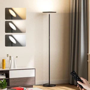 Lampada Da Terra LED, 36W Dimmerabile Piantana Lampada Da Terra, 3000K-5000K Ste - Foto 1 di 12