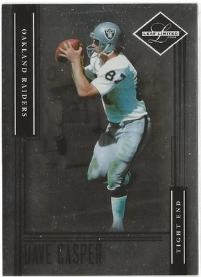 DAVE CASPER - 2006 Donruss/Playoff Leaf Limited  180/799 #120 - Raiders  (1178a) - Image 1 of 3