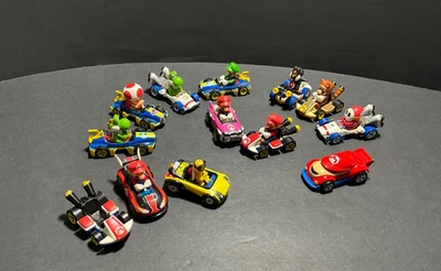 Nintendo Mario Kart Hot Wheels Die Cast Car Lot 1:64 Qty 13 Collectible - Image 1 of 4