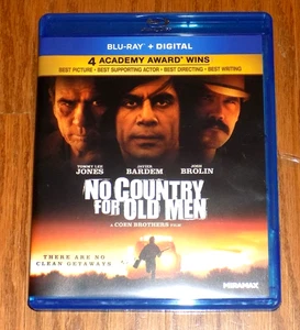 NO COUNTRY FOR OLD MEN Coen Film 4 Academy Awards Tommy Lee Jones BLU RAY NO DIG - Imagen 1 de 3