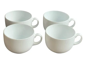 Oversized Coffee Cups Set of 4 France Excellent Used Condition 3.75”T x 4.75”W - Picture 1 of 4