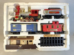 Vintage Silver Rail Express Train Set - New Bright Toys - G Scale - Tested - Picture 1 of 23