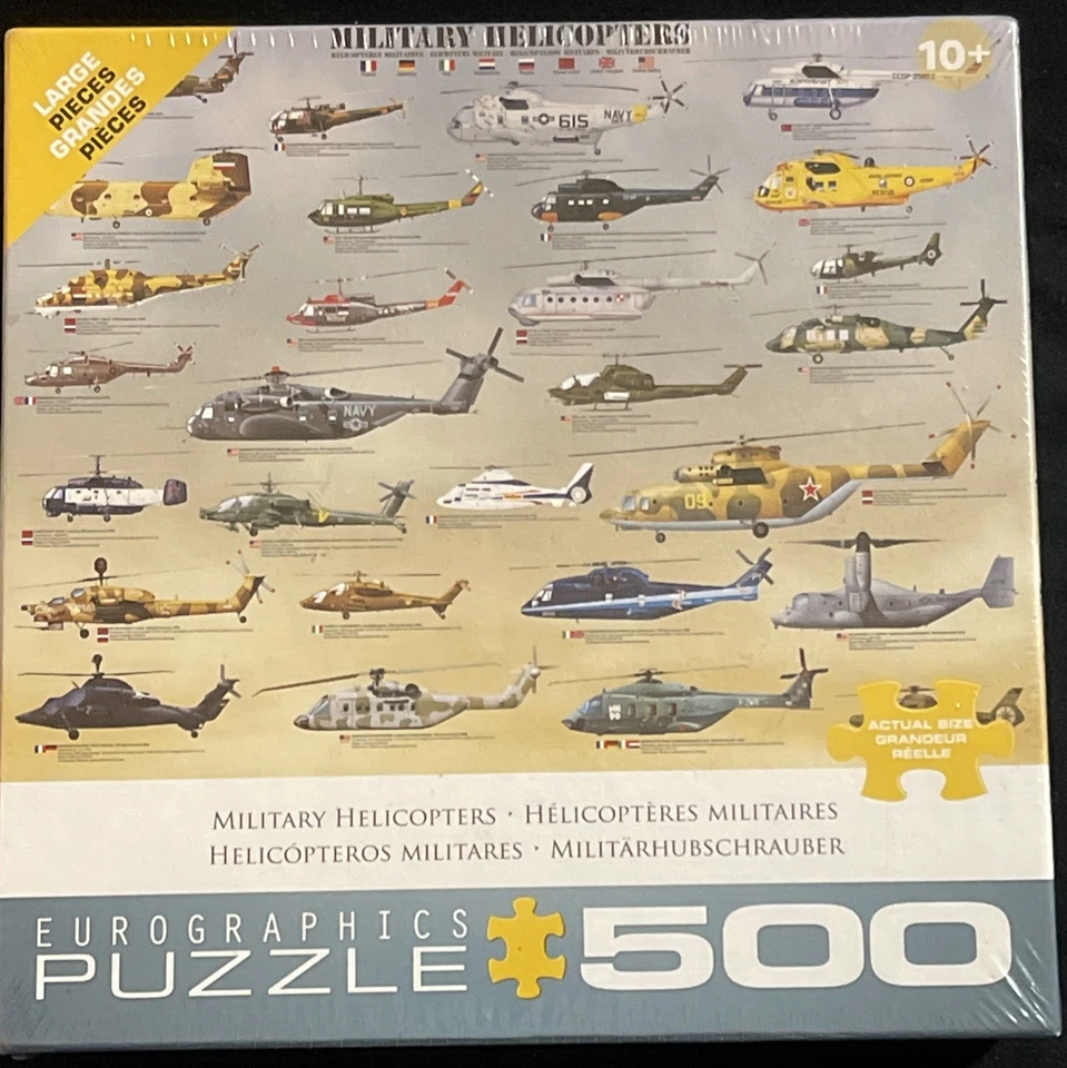 Rompecabezas helicópteros militares EuroGraphics - 500 piezas  Foto 1 de 1