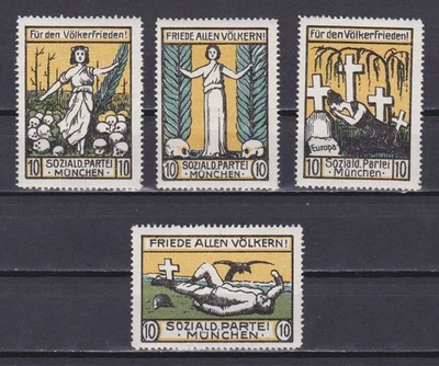 GERMANY, Social Democratic Party Munich, Cinderella Viniette Poster stamp - Image 1 of 2