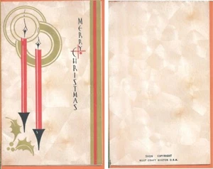 Vintage Christmas Card, 2 3/4 x 4 1/2 - Picture 1 of 1