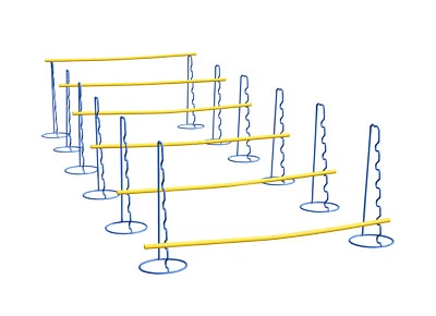 Large Agility Hurdles - Training - Hurdling - Speed - Jumping - Set of Six - Image 1 of 4