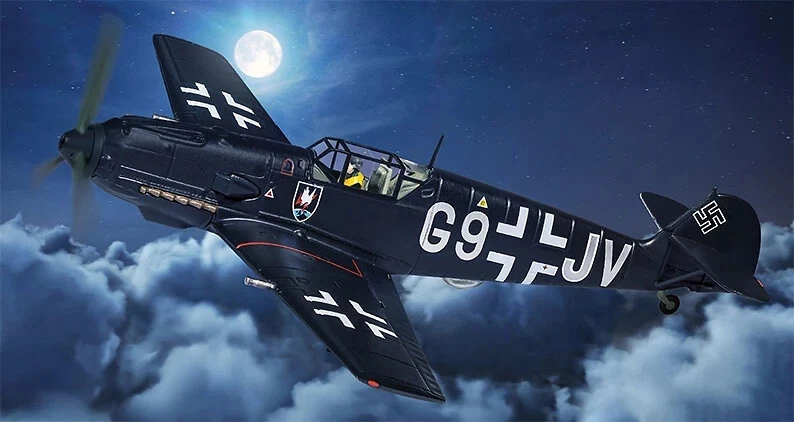 Messerschmitt Bf 109 E-4, Nachtjagdgeschwader 1, Germania 1940, 1:72 Corgi - Immagine 1 di 4