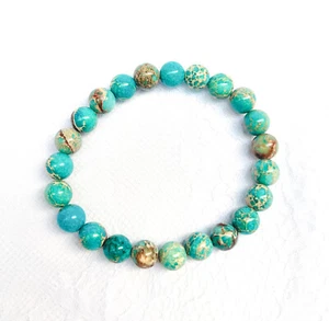 8mm Blue howlite bracelet, antistress bracelet - Picture 1 of 4
