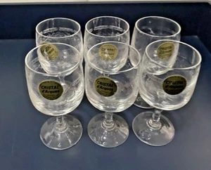 Vintage Set of 6 Cristal d' Arques Durand "Matignon" Cordial Glasses + Labels - Picture 1 of 3
