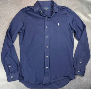 Polo Ralph Lauren Calce Ajustado Tejido Vestido Camisa Abotonada Talla L - Imagen 1 de 5