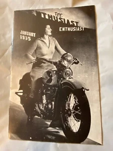 Harley Enthusiast Model Intro Issue 1935 Models Jan 1935 RL VL Servicar - Picture 1 of 3