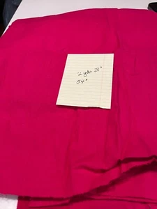 CREPE COTTON FABRIC DEEP PINK 2 YDS.28" X 54" - Picture 1 of 3