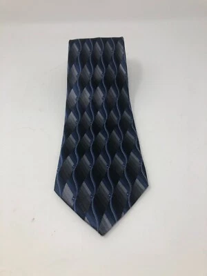 Gravata geométrica multicolorida Joseph & Feiss International 100% seda - Imagem 1 de 3