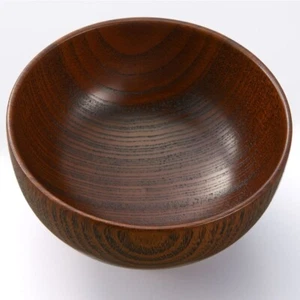 MUJI Wooden Lacquerware Soup Bowl Large x 5 pcs Set Japan - Picture 1 of 4