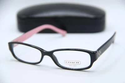 NEW COACH HC6001 (EMILY) 5053 (BLACK) PINK AUTHENTIC EYEGLASSES W/CASE 50-15 - Image 1 of 4