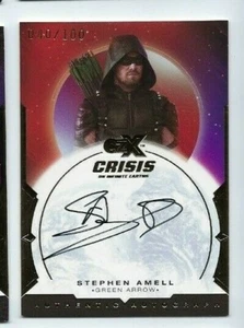 Cryptozoic Crisis CZX autograph card Stephen Amell 040/100 SA-GA - Picture 1 of 2