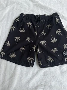 F4A  Elastic Waist Drawstrings Mustard Kids Swimming Shorts Boys Size 10 - Picture 1 of 12