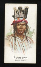 1888 N2 Allen & Ginter American Indian Chiefs #35 Noon Day VG/EX