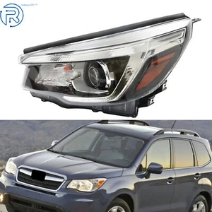 Conjunto de faros laterales izquierdos para conductor de faros cromados para Subaru Forester 2019 2020 - Imagen 1 de 12