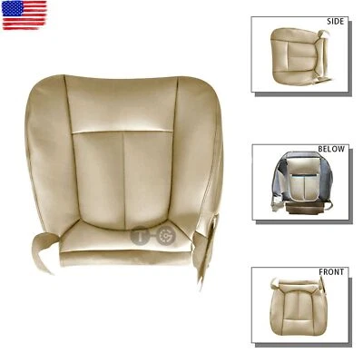 Cubierta de asiento de cuero inferior del lado del conductor bronceada para Ford F-450 Super Duty  Foto 1 de 4