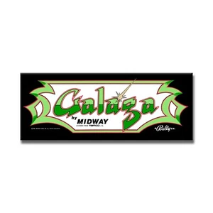 Galaga Premium Arcade Marquee For Reproduction Header/Backlit Sign - Picture 1 of 1