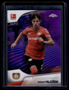 2022-23 Topps Chrome Bundesliga Purple Refractor /299 Adam Hlozek Leverkusen - Bild 1 von 2
