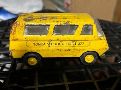 Tiny Tonka Yellow School Bus  Van - Image 1 of 4