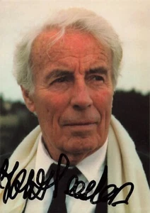 Johannes Heesters + UH película original firmada tarjeta de autógrafo AK 3526 G - Imagen 1 de 2