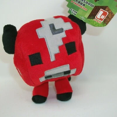 Mojang Minecraft MOOSHROOM Red Baby Cow OVERWORLD Plush Soft Toy Series 1 - Image 1 of 4