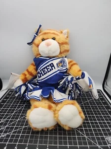 Build A Bear Workshop Orange Tabby Cat Kitty Cheerleader 17” Plush Cheer Outfit - Picture 1 of 11