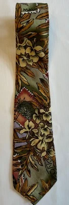 Corbata para hombre Hilo Hattie Hawaii multicolor floral tropical hawaiana usada en excelente estado Foto 1 de 3