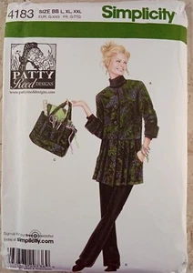 Simplicity 4183 Patty Reed Pattern UNCUT Craft Coat Tote Bag BB L XL XXL 18 - 26 - Picture 1 of 8