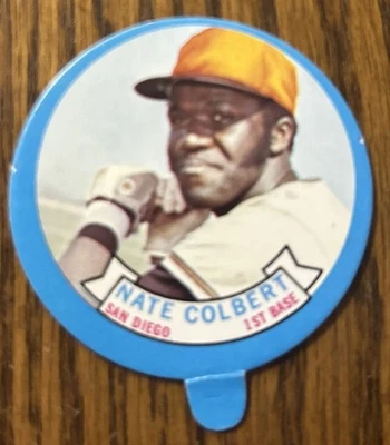 1973 Topps Candy Lids Nate Colbert San Diego Padres - Image 1 of 2