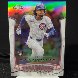 2025 Topps Chrome Youthquake Kevin Alcantara Refractor #YQ-8 RC Cubs Rookie - Picture 1 of 8