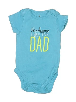 Small Wonders Boys Green Short Sleeve Bodysuit 3-6 Months - Image 1 of 2