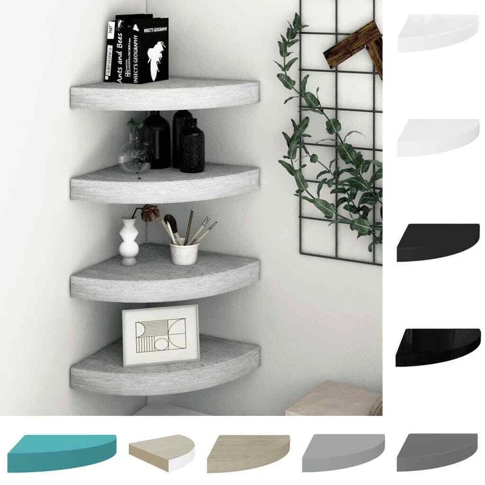 Eckregal MDF Schweberegal Wandregal Regal Bücherregal mehrere Auswahl vidaXL - Bild 1 von 1