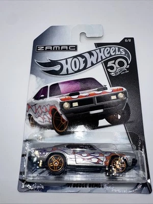 Hot Wheels ZAMAC FLAMES - 1971 DODGE DEMON - 2018 Exclusive 50th - Image 1 of 2