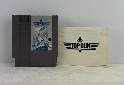 Cartucho de juego Top Gun Nintendo NES vintage con manual Foto 1 de 4