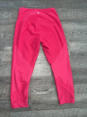 90 Degree by Reflex Pink High Waist Capri Leggings Women’s Size S - Image 1 of 4