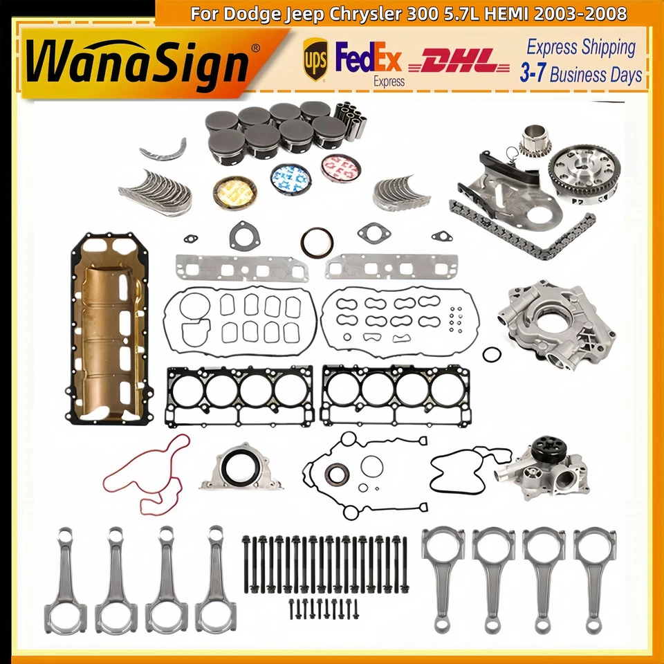 Overhaul Engine Rebuild Kit Fits For Dodge Jeep Chrysler 300 5.7L HEMI 2003-2008 - Image 1 of 4