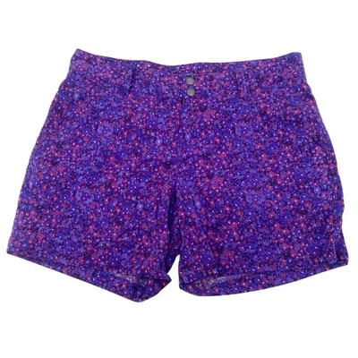 Pantalones Cortos Columbia Para Mujer Talla 12 Púrpura Floral Omni Escudo Nylon Exterior Senderismo Foto 1 de 4