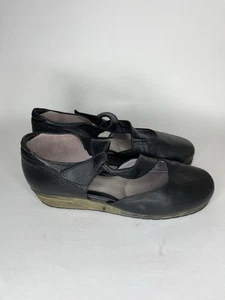 beautifeel women shoes Maryjanes Wedge Heel Women Size 38 US 7 Black Leather - Picture 1 of 18