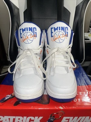 Ewing 33 Hi Men's Sneakers White/Royal/Orange Size 10.5 - Image 1 of 4
