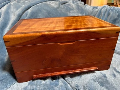 Wooden Handmade Jewelry Box  Mountainview Woodcrafting  Henry Smith Longmont  CO - Image 1 of 4