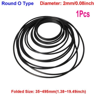 2mm Round O Type Rubber Drive Belt Ring for Video Recorder Turntable Cassette - Picture 1 of 6